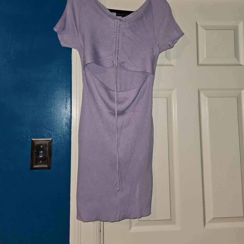 Cutout Ribbed Dress